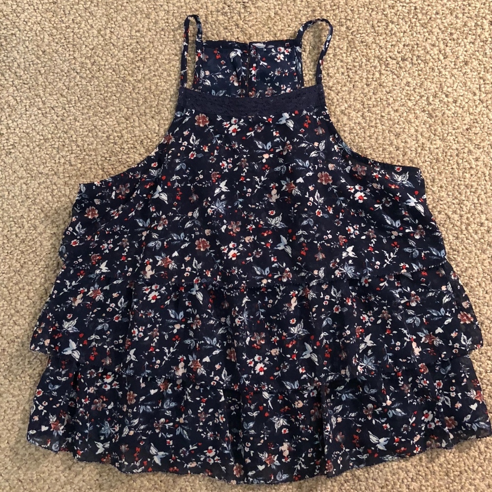 Abercrombie & Fitch Layered Floral Tank - S